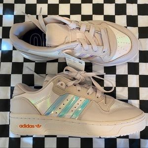 ADIDAS RIVALRY LOW holographic pink sneakers